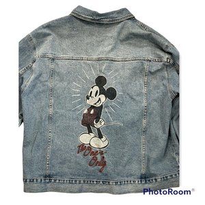 Disney Mickey Mouse The One & Only Denim Jacket RECENT RELEASE XL